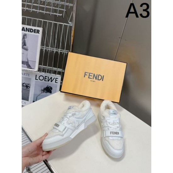 FENDI フェンデイ 2024FW レディース用 カジュアルシューズ 大人っぽく見せてくれ FENDI フェンデイ 2024FW レディース用 カジュアルシューズ 大人っぽく見せてくれ