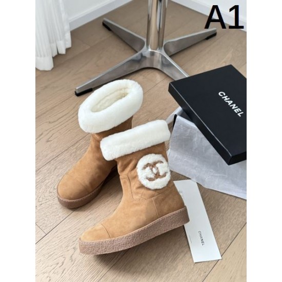 CHANEL シャネル 2024FW レディース用 ブーツ リラックスした雰囲気に CHANEL シャネル 2024FW レディース用 ブーツ リラックスした雰囲気に