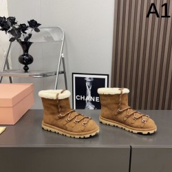 MIU MIU ミュウミュウ 2024FW レディース用 ブーツ 人気定番大人気