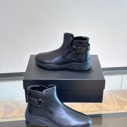 2024FW メンズ用 ブーツ PRADA プラダ 今年らしく魅力的アップ