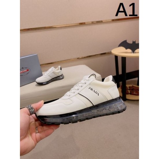 2024FW メンズ用 カジュアルシューズ PRADA プラダ キレイ色チェック秋冬 2024FW メンズ用 カジュアルシューズ PRADA プラダ キレイ色チェック秋冬