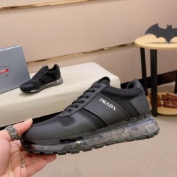 2024FW メンズ用 カジュアルシューズ PRADA プラダ キレイ色チェック秋冬