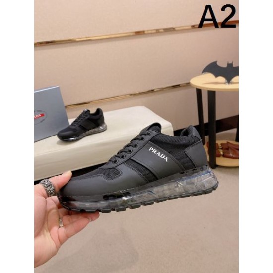 2024FW メンズ用 カジュアルシューズ PRADA プラダ キレイ色チェック秋冬 2024FW メンズ用 カジュアルシューズ PRADA プラダ キレイ色チェック秋冬