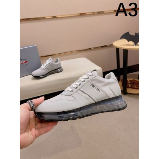 2024FW メンズ用 カジュアルシューズ PRADA プラダ キレイ色チェック秋冬 2024FW メンズ用 カジュアルシューズ PRADA プラダ キレイ色チェック秋冬