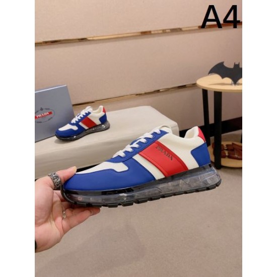 2024FW メンズ用 カジュアルシューズ PRADA プラダ キレイ色チェック秋冬 2024FW メンズ用 カジュアルシューズ PRADA プラダ キレイ色チェック秋冬