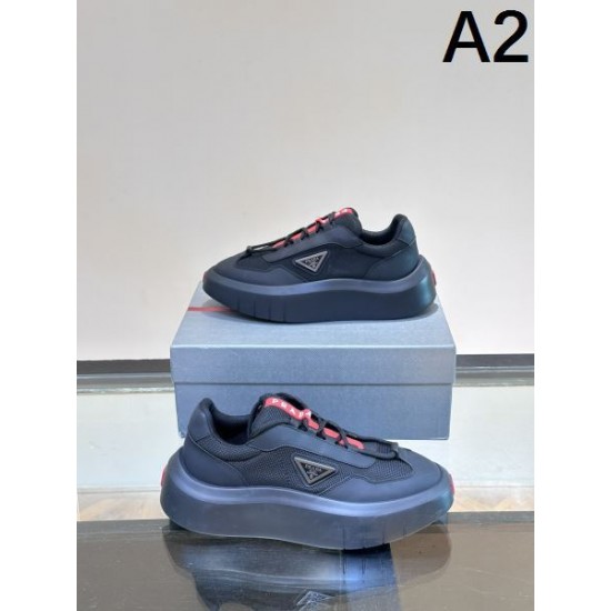 2024FW メンズ用 カジュアルシューズ PRADA プラダ 冬に絶対使える限定的 2024FW メンズ用 カジュアルシューズ PRADA プラダ 冬に絶対使える限定的