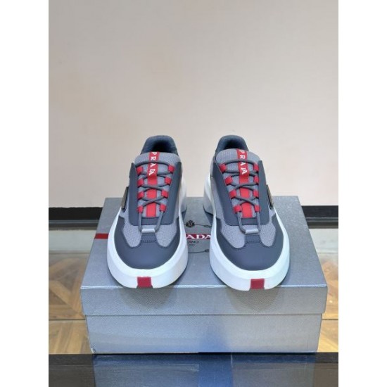 2024FW メンズ用 カジュアルシューズ PRADA プラダ 冬に絶対使える限定的 2024FW メンズ用 カジュアルシューズ PRADA プラダ 冬に絶対使える限定的