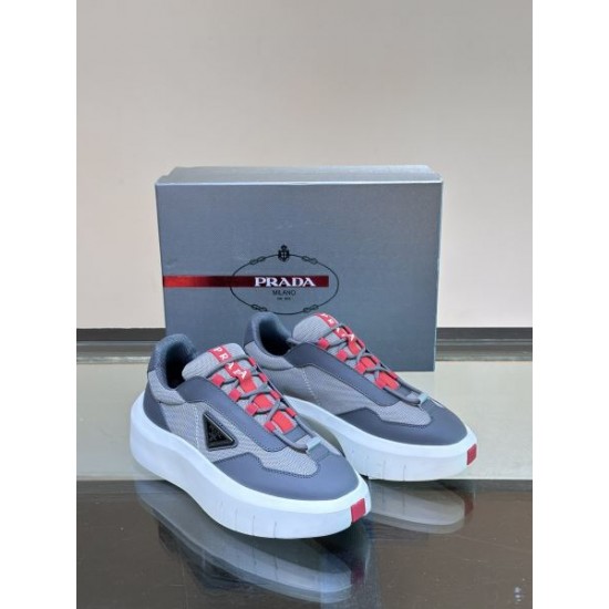 2024FW メンズ用 カジュアルシューズ PRADA プラダ 冬に絶対使える限定的 2024FW メンズ用 カジュアルシューズ PRADA プラダ 冬に絶対使える限定的