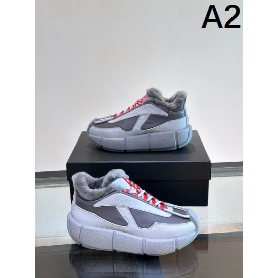 2024FW メンズ用 スニーカー PRADA プラダ 冬季新作に狙うファン殺到 2024FW メンズ用 スニーカー PRADA プラダ 冬季新作に狙うファン殺到