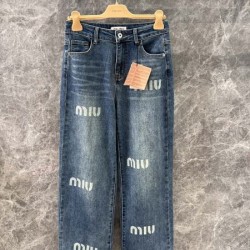 MIU MIU ミュウミュウ ジーパン 2024FW 秋冬最新作完売必至