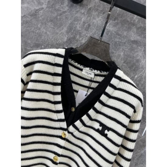 CELINE セリーヌ ニットカーディガン 2024FW 冬のおでかけにもぴったり CELINE セリーヌ ニットカーディガン 2024FW 冬のおでかけにもぴったり