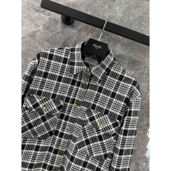 CELINE セリーヌ 長袖シャツ 2024FW お洒落度が一段アップする