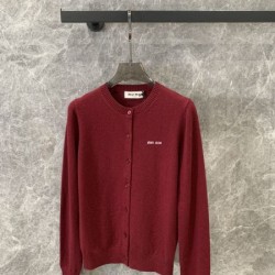 MIU MIU ミュウミュウ ニットカーディガン 2024FW 海外よりお届け限定品