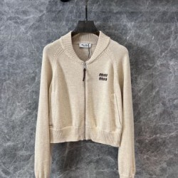 MIU MIU ミュウミュウ ニットカーディガン 2024FW 海外よりお届け限定品