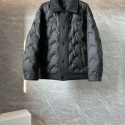 2024FW PRADA プラダ 限定発売の冬季新作 メンズ用 ダウンジャケット