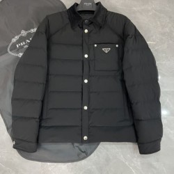 2024FW PRADA プラダ 芸能人愛用ブランド メンズ用 ダウンジャケット
