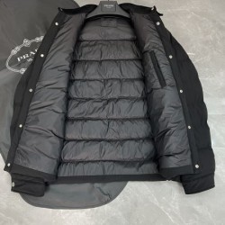 2024FW PRADA プラダ 芸能人愛用ブランド メンズ用 ダウンジャケット