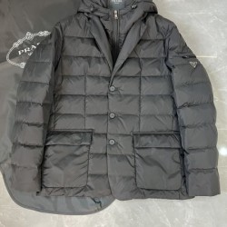 2024FW PRADA プラダ 根強い人気定番商品 メンズ用 ダウンジャケット
