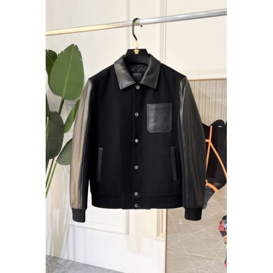 2024FW PRADA プラダ 最新先取りおしゃれなロゴ入り コート 2024FW PRADA プラダ 最新先取りおしゃれなロゴ入り コート