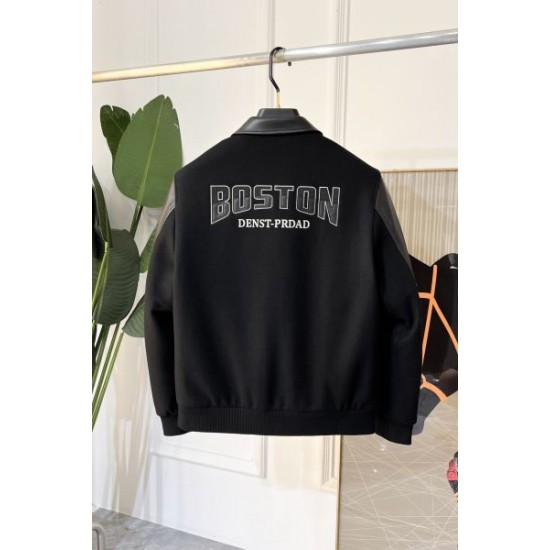 2024FW PRADA プラダ 最新先取りおしゃれなロゴ入り コート 2024FW PRADA プラダ 最新先取りおしゃれなロゴ入り コート