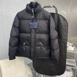 2024FW PRADA プラダ 新作限定版プリント メンズ用 ダウンジャケット 