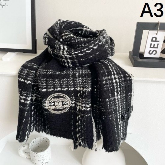 2024FW スカーフ CHANEL シャネル カジュアルもある絶妙な雰囲気 2024FW スカーフ CHANEL シャネル カジュアルもある絶妙な雰囲気