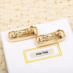 高レビューアイテム 2024SS 髪飾り MIU MIU ミュウミュウ