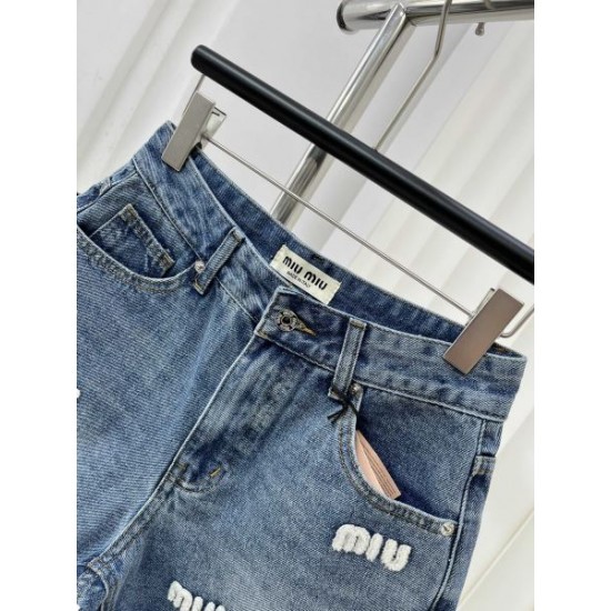 2024SS デニムパンツ MIU MIU ミュウミュウ お得人気セール 2024SS デニムパンツ MIU MIU ミュウミュウ お得人気セール