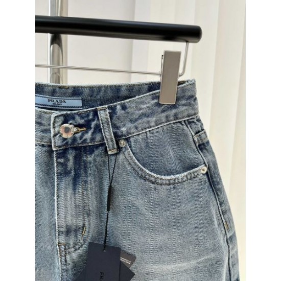 2024SS デニムパンツ PRADA プラダ カジュアルな雰囲気があり