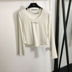 2024SS 長袖Tシャツ ALEXANDER WANG アレキサンダーワン おしゃれ感度UP！