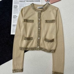 2024SS 長袖ニット MIU MIU ミュウミュウ 今季新作 セール