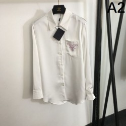 2024SS 長袖シャツ PRADA プラダ 着こなしが簡単につくれる