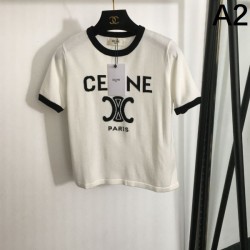 2024SS 半袖Tシャツ CELINE セリーヌ お洒落さんの愛用率が高い