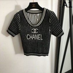 2024SS 半袖ニット CHANEL シャネル 定番のストリートスタイル