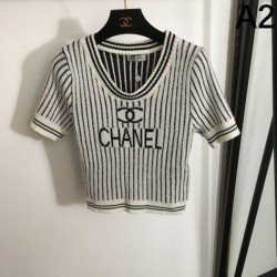 2024SS 半袖ニット CHANEL シャネル 定番のストリートスタイル