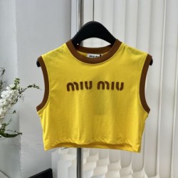 2024SS タンクトップ MIU MIU ミュウミュウ 春夏の定番新品