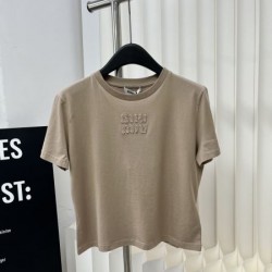 2024SS 半袖Tシャツ MIU MIU ミュウミュウ 春夏の新作登場