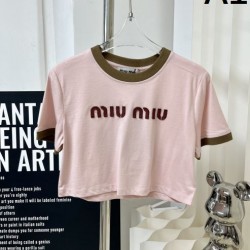 2024SS 半袖Tシャツ MIU MIU ミュウミュウ 斬新なスタイル