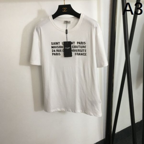 2024SS 半袖Tシャツ YSL イヴ サンローラン きれいめな印象 2024SS 半袖Tシャツ YSL イヴ サンローラン きれいめな印象