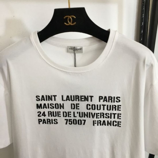 2024SS 半袖Tシャツ YSL イヴ サンローラン きれいめな印象 2024SS 半袖Tシャツ YSL イヴ サンローラン きれいめな印象