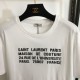 2024SS 半袖Tシャツ YSL イヴ サンローラン きれいめな印象 2024SS 半袖Tシャツ YSL イヴ サンローラン きれいめな印象