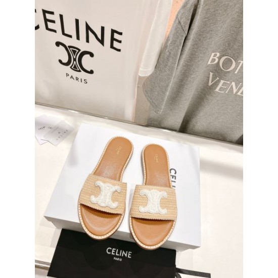 2024SS 昨年も人気のアイテム新品 CELINE セリーヌ レディーススリッパ 2024SS 昨年も人気のアイテム新品 CELINE セリーヌ レディーススリッパ
