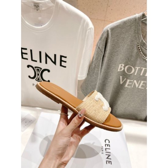 2024SS 昨年も人気のアイテム新品 CELINE セリーヌ レディーススリッパ 2024SS 昨年も人気のアイテム新品 CELINE セリーヌ レディーススリッパ