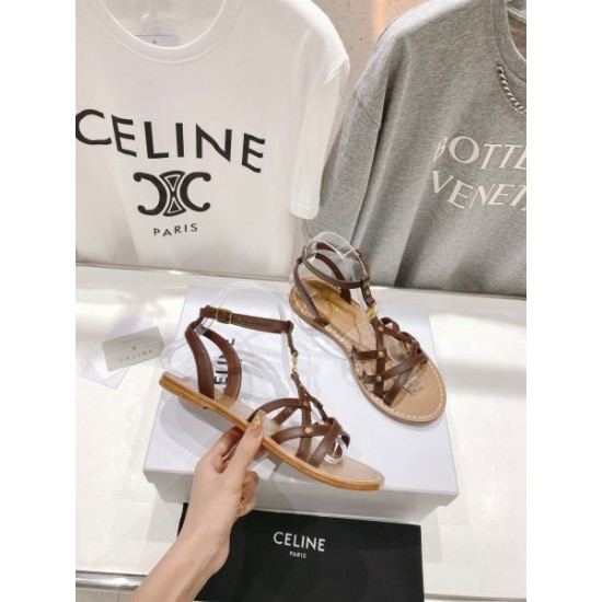2024SS 新作エレガントに着こなす CELINE セリーヌ レディースサンダル 2024SS 新作エレガントに着こなす CELINE セリーヌ レディースサンダル