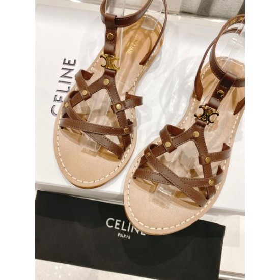 2024SS 新作エレガントに着こなす CELINE セリーヌ レディースサンダル 2024SS 新作エレガントに着こなす CELINE セリーヌ レディースサンダル