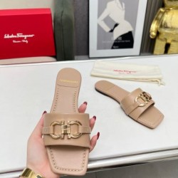 2024SS 春夏新作 FERRAGAMO サルヴァトーレ フェラガモ レディーススリッパ