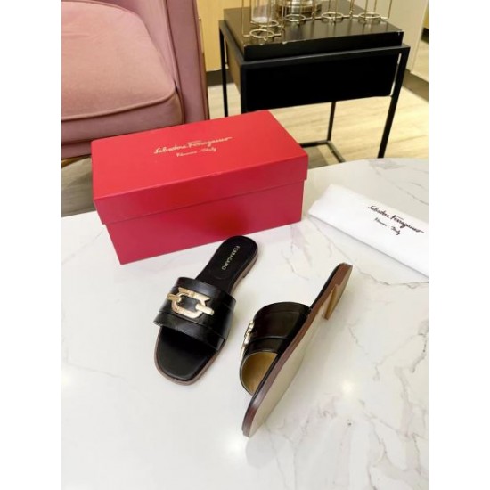2024SS 完売前に FERRAGAMO サルヴァトーレ フェラガモ レディーススリッパ