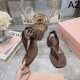 2024SS もうすぐ日本上陸 MIU MIU ミュウミュウ レディースサンダル