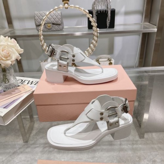 2024SS もうすぐ日本上陸 MIU MIU ミュウミュウ レディースサンダル