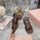 2024SS 毎年人気春夏新作 MIU MIU ミュウミュウ レディースサンダル 2024SS 毎年人気春夏新作 MIU MIU ミュウミュウ レディースサンダル